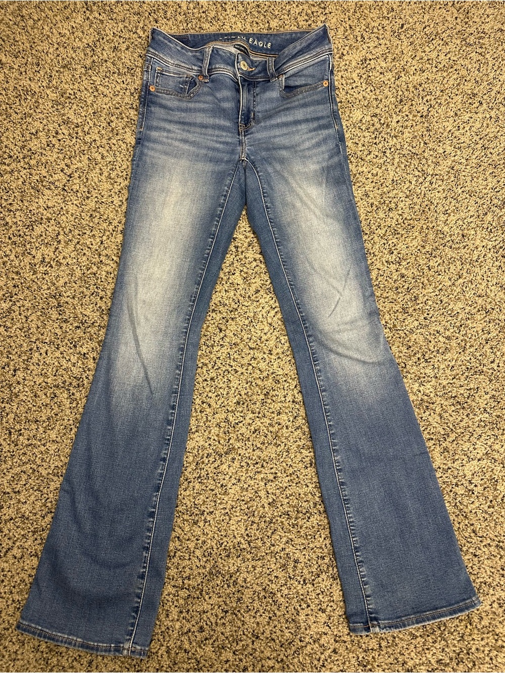 American Eagle Blue Bootcut Jeans for Women